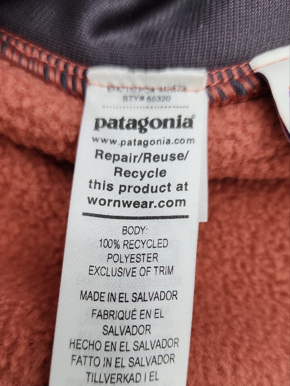 Patagonia Synchilla Colorblock Jacket Youth XL Size (14) - Picture 5 of 13